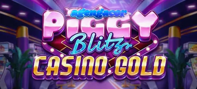 Tampilan visual mewah dari slot Piggy Blitz Casino Gold dengan elemen babi emas.