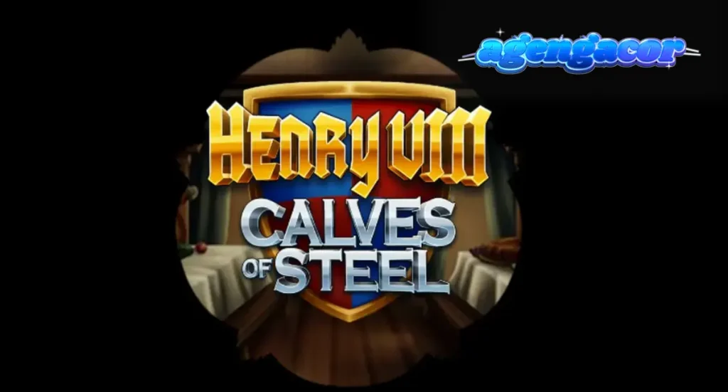 Henry 8th Calves of Steel slot game interface featuring Tudor king in a gym setting